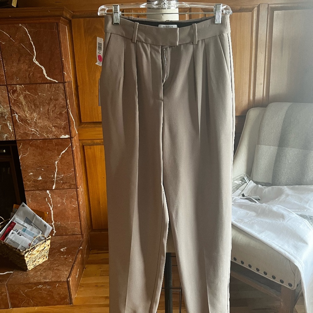 Ladies dress Babaton "Austin" pant - Grey Taupe - Size 0